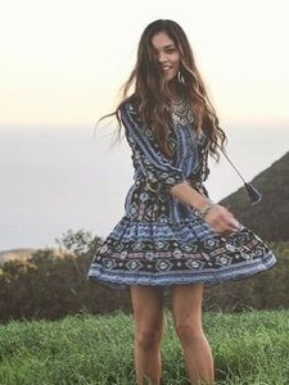 Anthropologie Holding Horses Winter Moon Tunic Dress Size Small - Picture 4 of 10